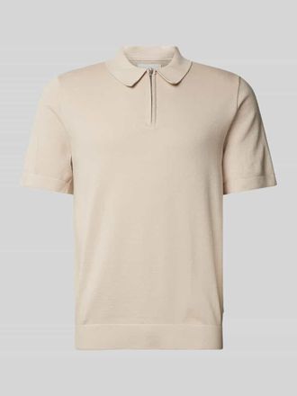 Jack & Jones Regular Fit Poloshirt mit Label-Detail Modell MILANO SPRING in Offwhite, Gr&ouml;&szlig;e XXL