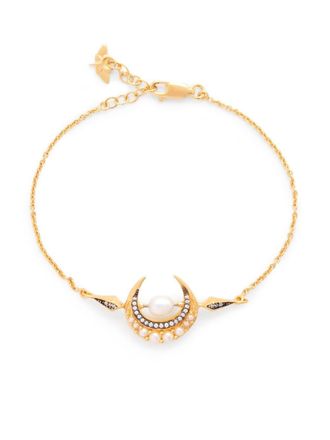 Missoma Moon pearl-embellished bracelet - Gold