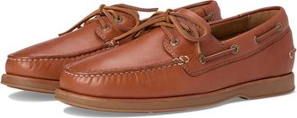 Johnston & Murphy Monaco 2-Eye Boat Shoe Mens Lace-up Boots Tan Sheepskin : 11.5 M (D), Leather