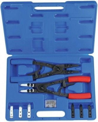 Trade Shop Trade Shop - Set 2 Pinze Con Punte Intercambiabili Per Anelli Seeger Interni Esterni A.07210