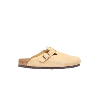 Birkenstock Suede Mules with Buckle Fastening