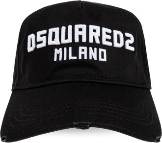 Dsquared2 Baseball Cap - Heren - Petten - Zwart - ONE Size - Katoen - Accessoires