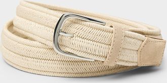 Profuomo Mens Herringbone woven belt