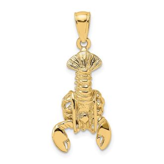 Diamond2Deal 14k Gold Moveable Lobster Charm