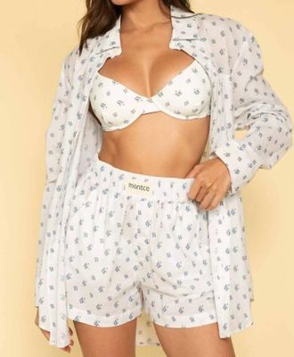 Montce Swim High Waist Boxer Short In Heidi Floral