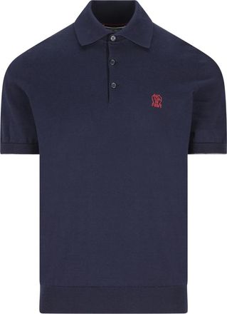 Brunello Cucinelli Embroidered-logo Polo Shirt