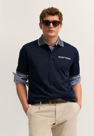 Bugatti Herren Polo shirt Modern Fit met borstzak
