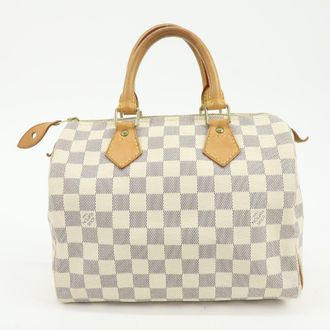 Louis Vuitton Speedy Damier Beige Canvas Handbag (Pre-Owned)