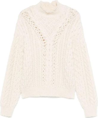 Isabel Marant Beige Trui voor Vrouwen - Dames - Coltruien - Beige - XS - Truien & Vesten