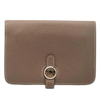 Herm&egrave;s Pre-owned Wallets, female, Brown, Size: ONE SIZE Pre-owned Dogon Wallet