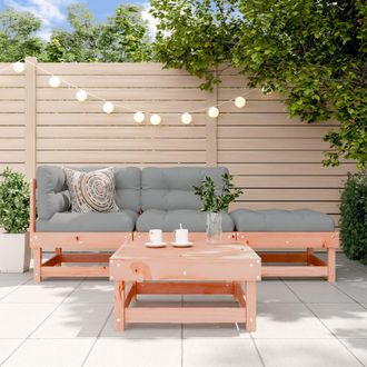 vidaXL Juego De Muebles De Jard&iacute;n 4 Pzas Madera Maciza Abeto Douglas Vidaxl