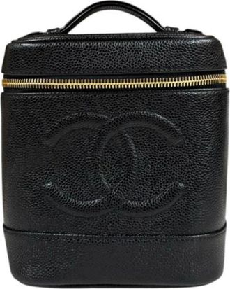 Chanel Pre-owned Vintage Handbag - Dames - Vintage Handtas - Zwart - ONE Size - Leer - Vintage