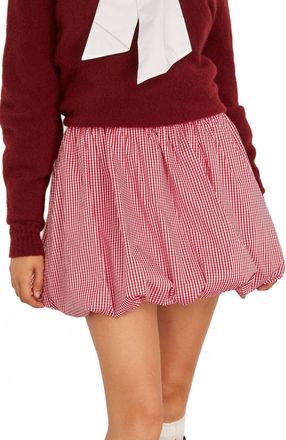Hunter Bell Kinsley Bubble Skirt In Carmine