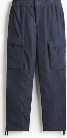 H&M Cargohose aus Nylon in Relaxed Fit - Blue