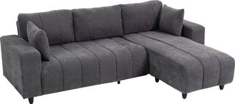 HOMCOM Sof&aacute; chaise longue 242x156x87 cm gris oscuro