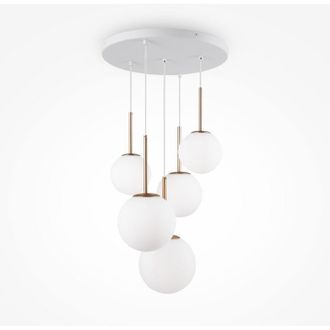 Maytoni Basic Form L&aacute;mpara De Techo Colgante Basic Form Modern De 5 Luces Dorada E14 - Maytoni