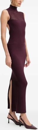 Patrizia Pepe Mini-jurk met open rug - Rood