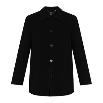 Burberry Jassen, Heren, Zwart, M, Wol, Wollen Jas