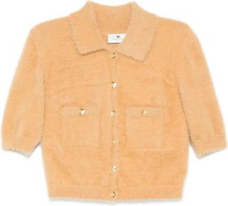 Elisabetta Franchi Maglia Tricot Honey EA2 - Dames - Zomerjassen - Geel - L - Jassen