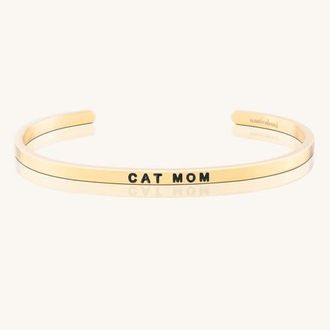Mantra Cat Mom bracelet in Yellow Gold at Nordstrom
