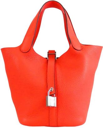 Herm&egrave;s Pre-owned Hermes Clemence Picotin Lock 18 Ladies SKH9KHKXI21S43MH