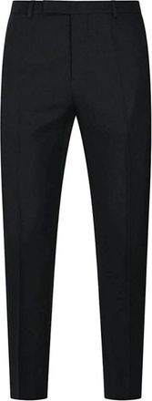Gucci Pantalone - Heren - Slim Fit Broeken - Zwart - M - Leer - Broeken