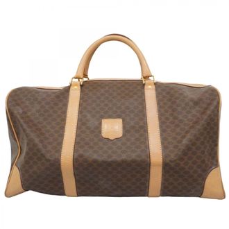 Celine Brown Pvc Boston Bag (Pre-Owned)