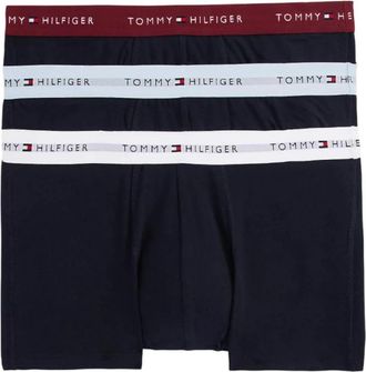 Tommy Hilfiger 3-Pack Stretch Katoenen Boxer Trunks - Heren - Onderbroek - Blauw - S - Katoen - Ondergoed