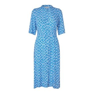 Lollys Laundry Overhemdjurken - Dames - Shirt Kleedjes - Blauw - L - Kleedjes