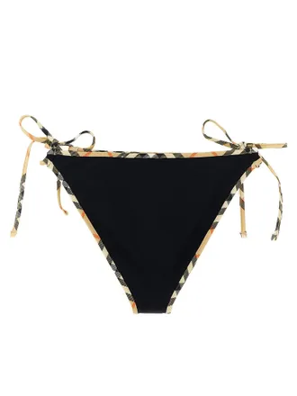 Burberry Burberry Check Bikini Briefs - Black
