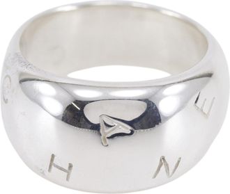 Chanel Silver Silver 925 Band Ring (Pre-Owned)