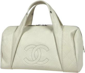 Chanel Pre-owned Leather chanel-bags - Dames - Vintage Handtas - Beige - ONE Size - Vintage