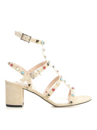 Valentino Garavani Rockstud Suede Sandals