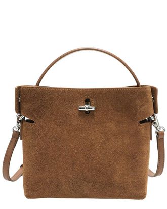 Tiffany & Fred Suede Mini Top Handle Crossbody