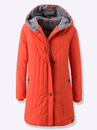 Casual Looks Steppjacke CASUAL LOOKS, Damen, Gr. 36, grau (terra, steingrau), 100% Polyester, Besatz:100% Polyester, gemustert, mehrfarbig, unifarben, Jacken Stepp