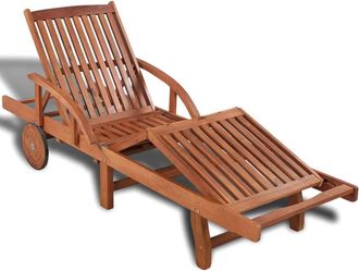 vidaXL Vidaxl - Tumbona De Madera Maciza De Acacia