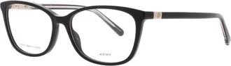 Tommy Hilfiger Ladies Black Rectangular Eyeglass Frames Th 1965