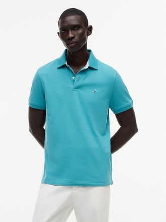 Tommy Hilfiger Mens Regular Fit Stretch Tommy Polo - Hazy Teal - XXL