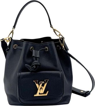 Louis Vuitton Black Calfskin Leather Lockme (Authentic Pre-Loved)