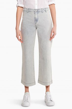 Nic+Zoe Mid Rise Wide Leg Jean In Salt