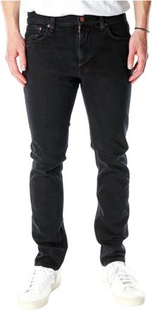 Nudie Jeans Slim Fit Jeans - Heren - Slim Fit Jeans - Zwart - W33 L30 - Denim - Jeans