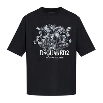 Dsquared2 Hombre, Camisetas, Negro, Talla: 2XL