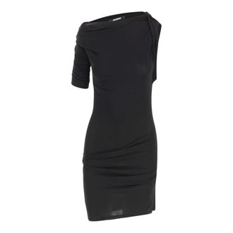 Jacquemus Drapeado Mini Dress - female - Jacquemus - Short Dresses - Black - XS - Dresses