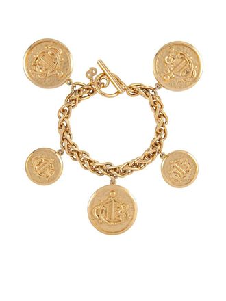 Dior Bracciale a catena con ciondoli Pre-owned anni 80 - Oro
