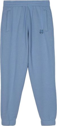 Maison Kitsun&eacute; Blue Fox Head Patch Joggingbroek - Heren - Sweatpants - Blauw - XL - Katoen - Broeken