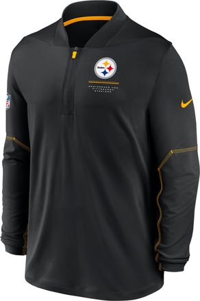 Nike Pittsburgh Steelers Sideline Nike Mens Dri-FIT NFL 1/2-Zip Top in Black | 03BA057Y7L-EKU