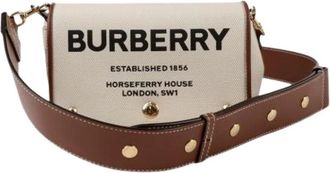Burberry Pre-owned Cross Body Bags, female, Beige, Size: ONE SIZE Pre-owned Harkbury Shoulder Crossbody Bag