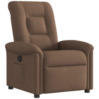 vidaXL Sill&oacute;n Reclinable De Tela Marr&oacute;n Vidaxl