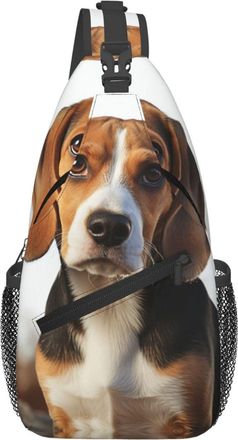 Generic Cute Beagle Dog Cross Body Bag Trendy Sling Bag Anti Theft Crossbody Bags For Workout Men Women