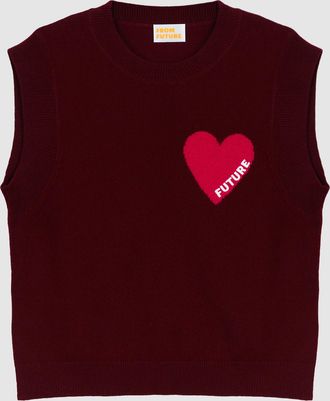 From Future Pull Sans Manches Winter Burgundy